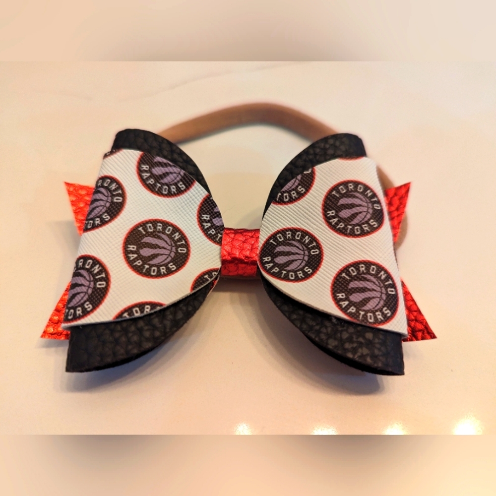 Toronto Raptors Hair bow for Baby/Toddler.